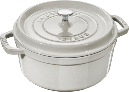 Кастрюля staub la cocotte, чугун, антипригарное покрытие, белая · арт. fabr 40501-409-0