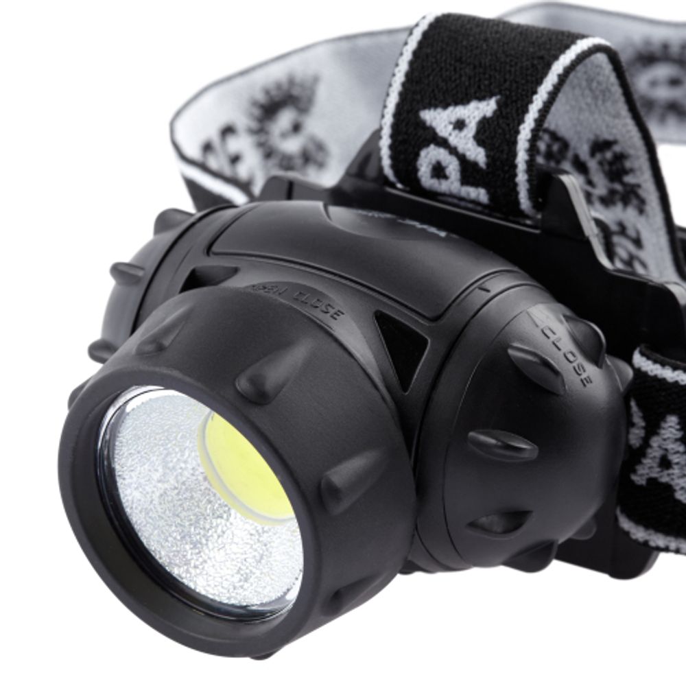 Фонарь налобный светодиодный ЭРА GB-410 на батарейках 3хААА, 3 режима, черный, IP44