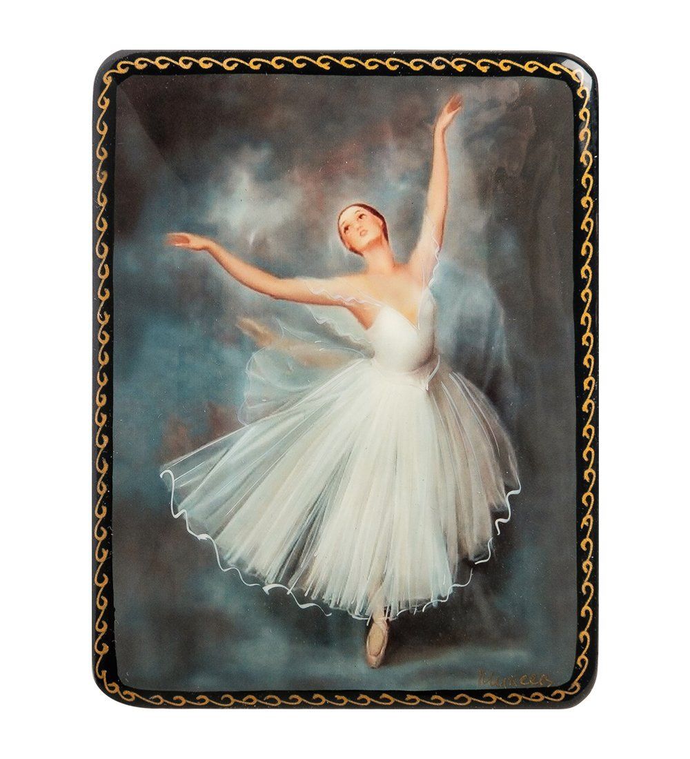 ШК-19/ 8-E Шкатулка в технике декупаж «Балет» (10х8х3,5)