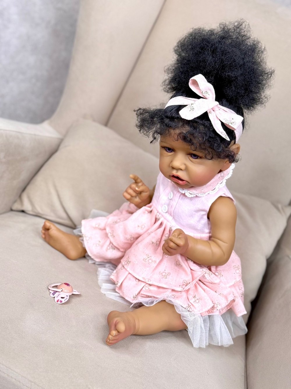 Кукла Реборн виниловая 55см в пакете (FA-214A)