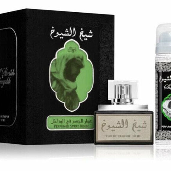 Парфюмерный набор Lattafa Sheikh Al Shuyukh Black EDP 50 мл + дезодорант и спрей 50 мл