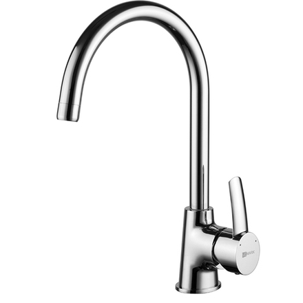LM3255C Атлантисс Смеситель для кухни с высоким поворотным изливом, хром (к/к 8)