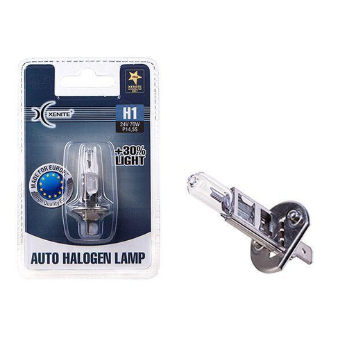 Лампа 24 В H1 70 Вт дальнего света +30% галогенная Xenite