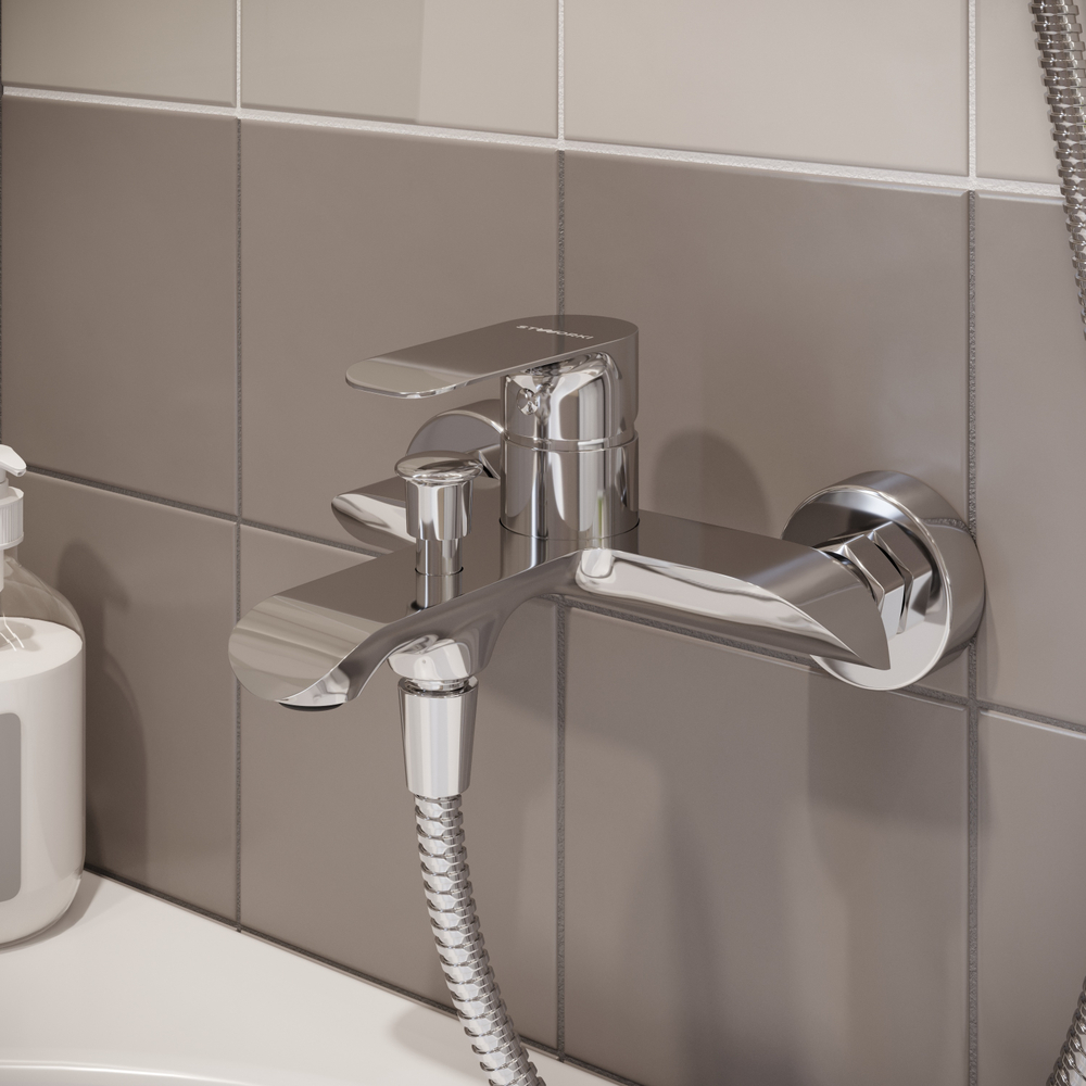 Смеситель для ванны с душем STWORKI Копенгаген S42100CR хром