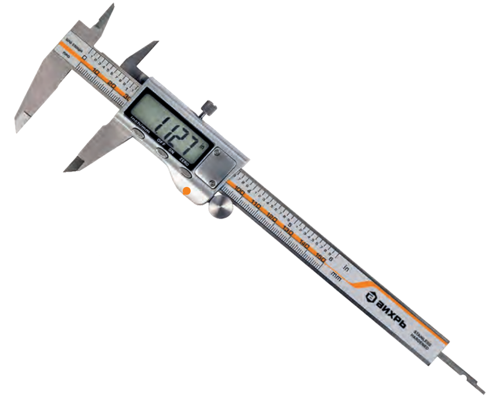 Штангенциркуль электронный ШЦ-150ЦН ПРО с глубиномером Вихрь