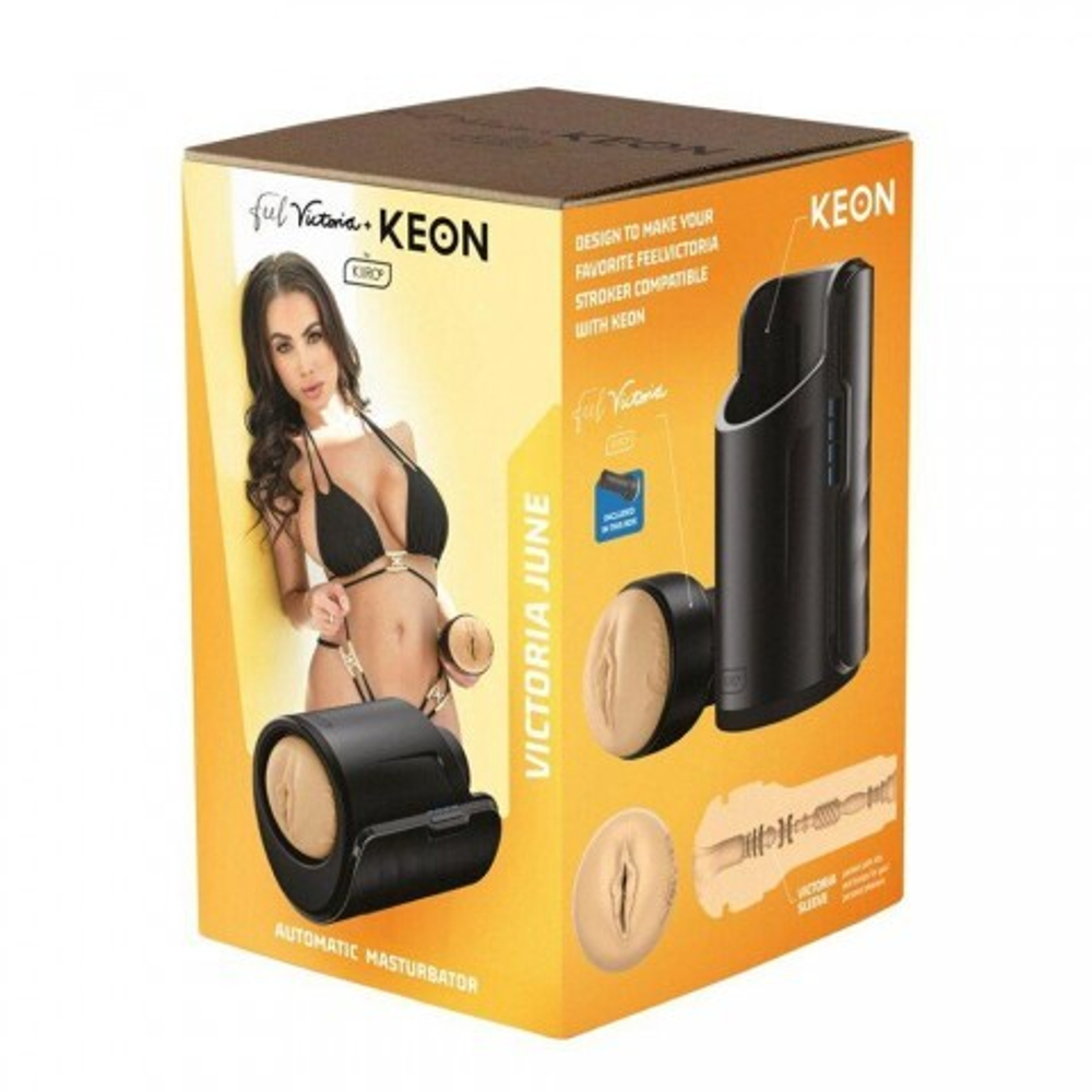 Интерактивный смарт-мастурбатор Keon Combo Set от KIIROO (рукав копия порнозвезды Victoria June)