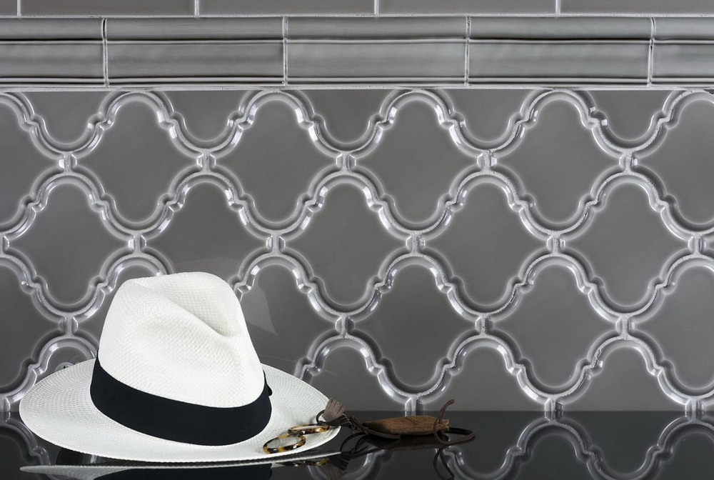 Adex Renaissance Arabesco Biselado Snow Cap 15x15