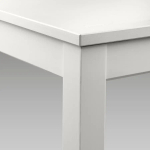 Стол и 6 стульев - IKEA EKEDALEN/LANEBERG/ЭКЕДАЛЕН/ЛАНЕБЕРГ ИКЕА, 130х190x80 см, белый/серый