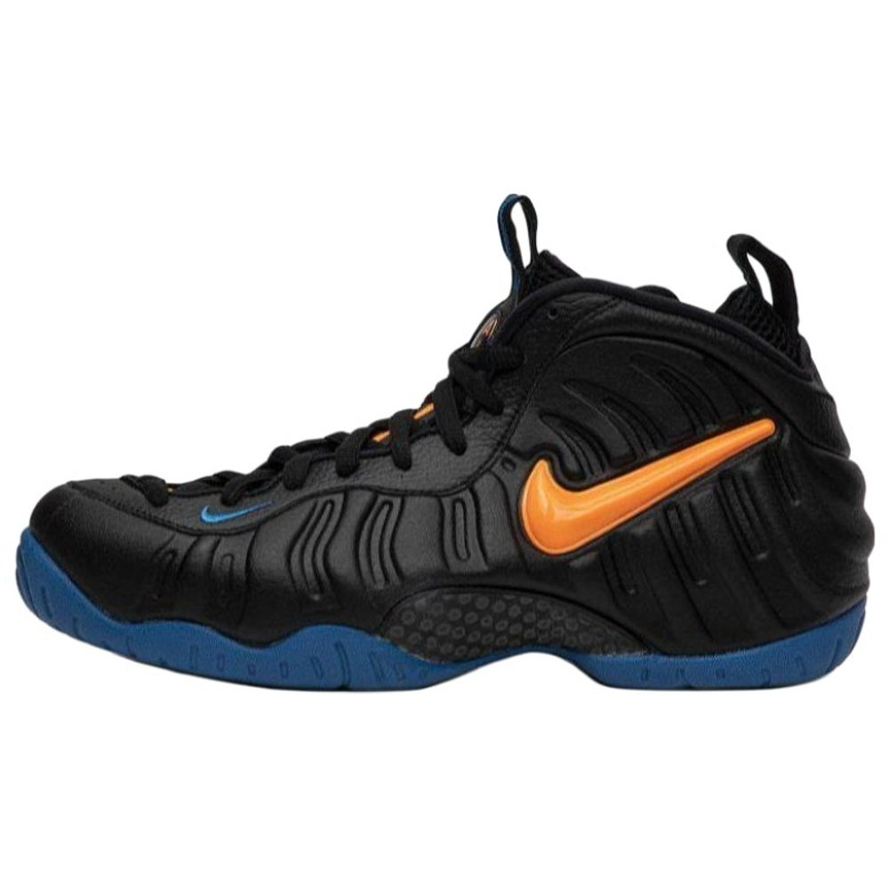 Nike Foamposite Pro knicks spray foam mid-top retro basketball shoes men's carbon black