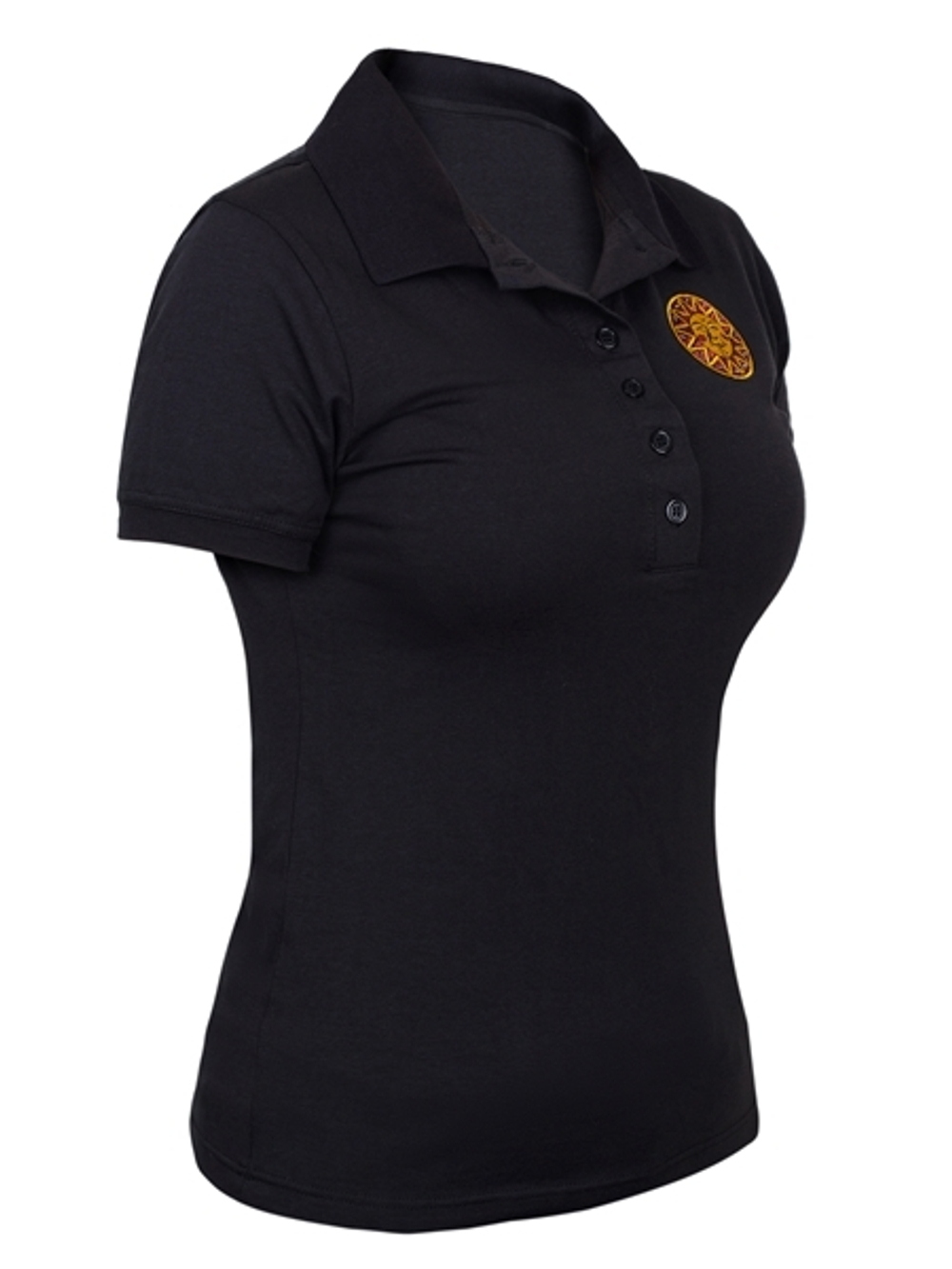 Поло Варгградъ женское чёрное "Сердитое солнце"