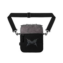 Сумка через плечо ТАЙНА LogoDL1 сер.-чер./серый принт