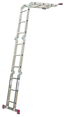 MULTIMATIC Шарнирная универсальная стремянка-трансформер,4*4( 120649)