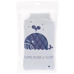 Мочалка - варежка мягкая «Premium - Toskatta», цвет синий, 24*15см (ZIP пакет)