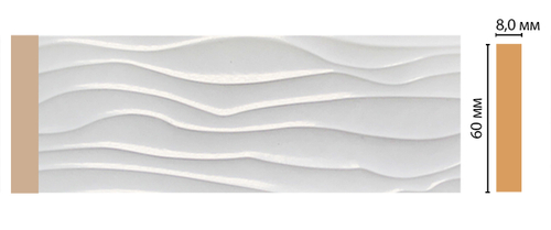 Молдинг DECOMASTER D043-114 (60*8*2400мм)