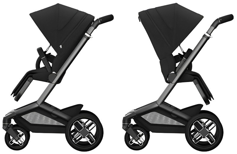 Детская коляска Maxi-Cosi Fame 3 в 1 с автокреслом CabrioFix Essential green Twillic Black/Черный