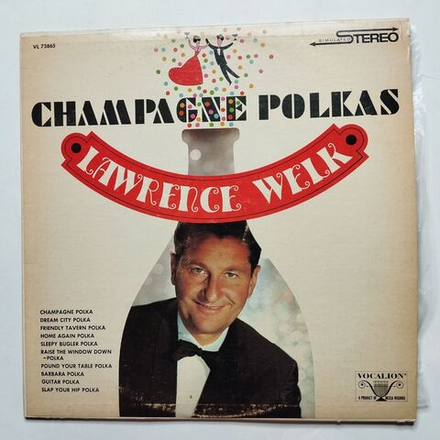Винтажная виниловая пластинка LP Lawrence Welk And His Orchestra Champagne Polkas (USA 1969)
