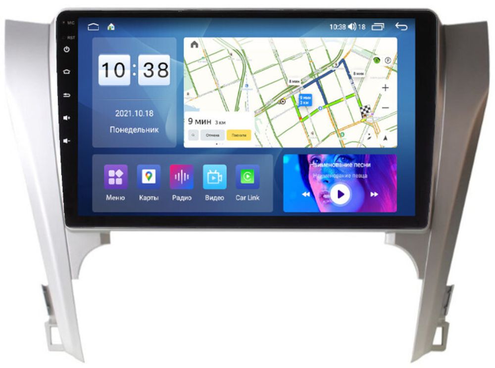 Магнитола для Toyota Camry 2011-2014 - Parafar PF131UHD на Android 13, QLED, ТОП процессор, 8Гб+128Гб, CarPlay, 4G SIM-слот