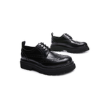 MARINO FABIANI Cow Leather Dress Shoes Men"s Black