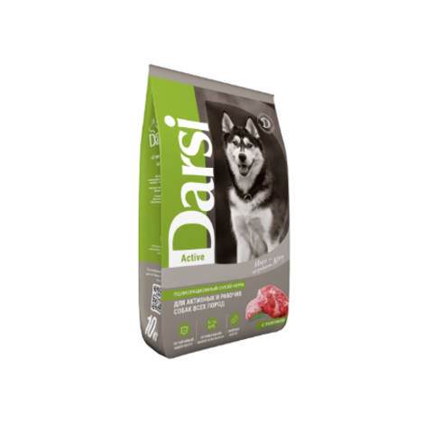 Сухой корм для взрослых собак крупных пород Darsi Active, телятина 10кг