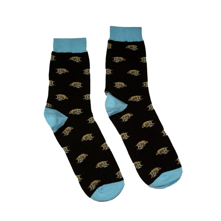 Носки BOOMERANGS Унылый котик, черный