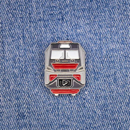 Значок электровоз магистральный 2(3,4)ЭС5К Ермак (новая маска)