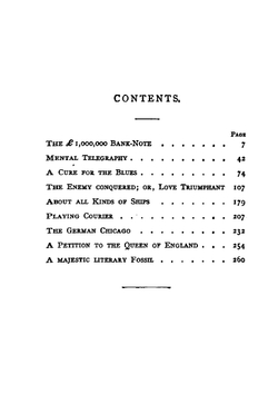 The English Pound 1,000,000 Bank-Note: And Other New Stories | Mark Twain