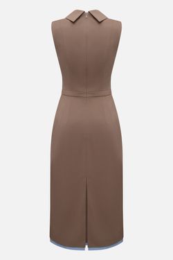 Платье-футляр со вставкой