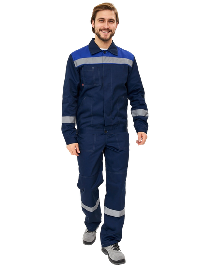 Костюм "Лигор-1" СОП брюки (т.синий/василек), 240 гр/м2