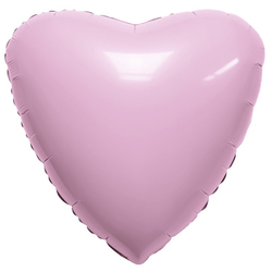 Сердце "Розовая конфета пастель" 46 см