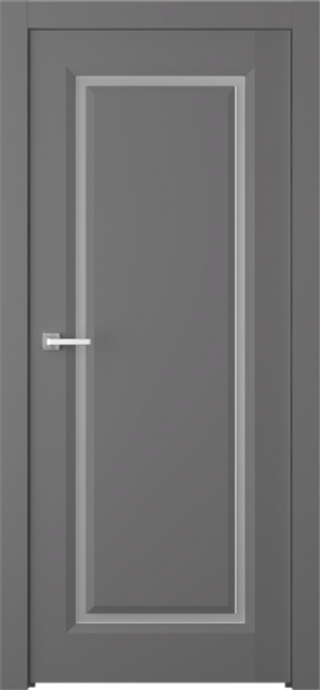 Дверь Платинум 1 / Цвет Эмаль графит / Мателюкс белый / Двери Belwooddoors