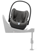 Коляска Cybex Coya Matt Black Frame Cloud T i-Size Mirage Grey Plus Leaf Green с дождевиком и бампером