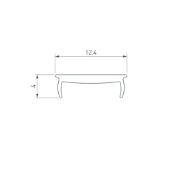 Экран MAT-L-BLACK-3000 черный для PDS, MIC (Arlight, Пластик) 033686