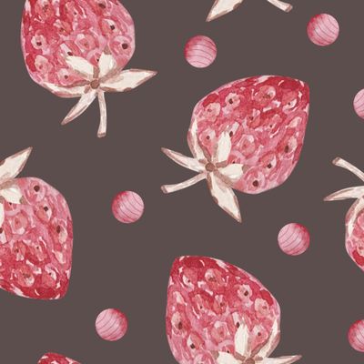 Клубники на темном