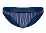 Темно-синие трусы-слипы в двойной горох (Размер: L) (Цвет: темно-синий)