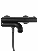 Смеситель для ванны с душевым гарнитуром и термостатом WONZON & WOGHAND LOOP WW-311-00-508 черный матовый