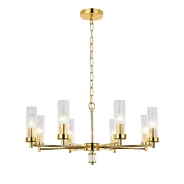 Подвесная люстра 8*E14 2673-8P золото Aesthetic Favourite