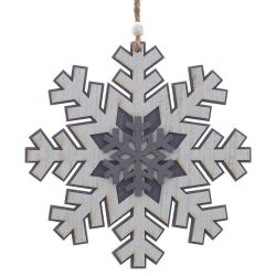 GAEM Украшение новогоднее "Снежинка", L15 W0,5 H16 см, 3в.