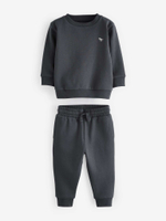 Толстовка и джоггеры в комплекте для мальчика Next B51-083, 2 шт., Серый, Темно-зеленый