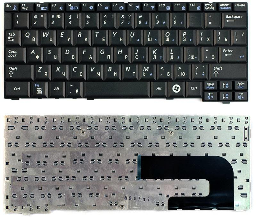 Клавиатура для ноутбука Samsung N120 N510 черная