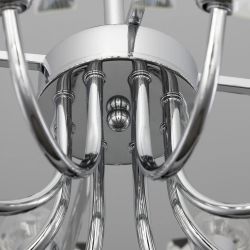 Citilux Вестерос CL307180 Люстра хрустальная потолочная Хром