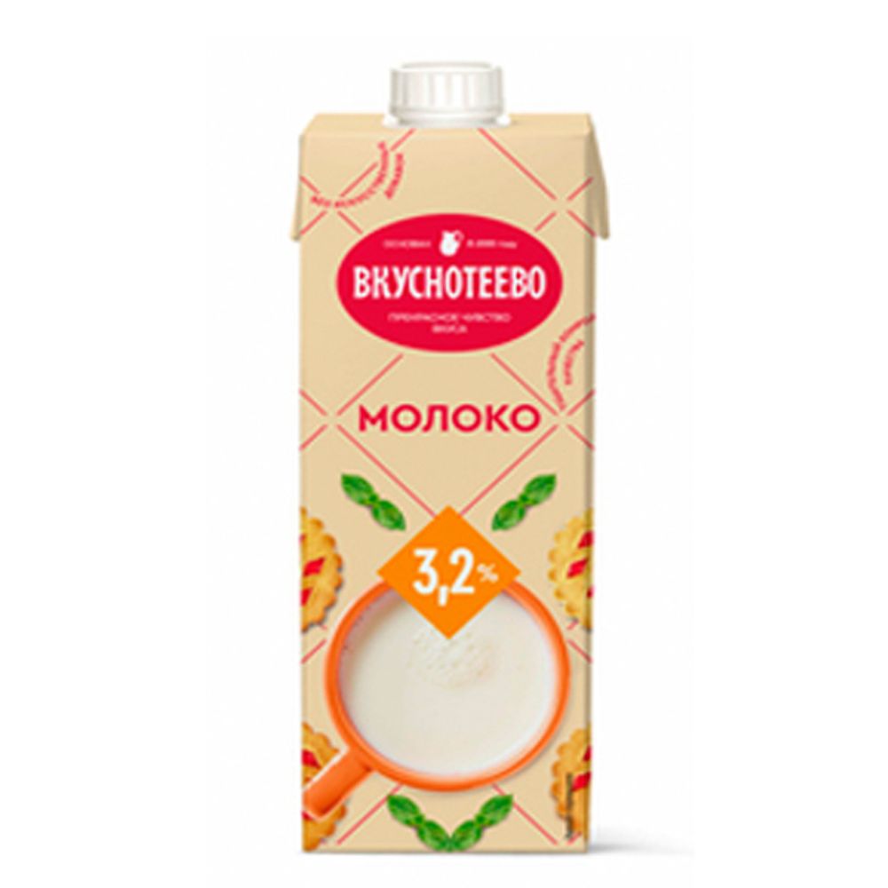 Молоко "Вкуснотеево" 3,2%, 950гр