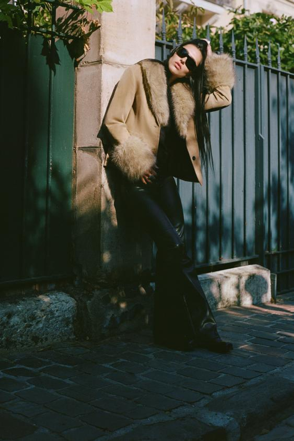 ZARA БРЮКИ FLARE С БАНТОМ, ЧЕРНЫЙ