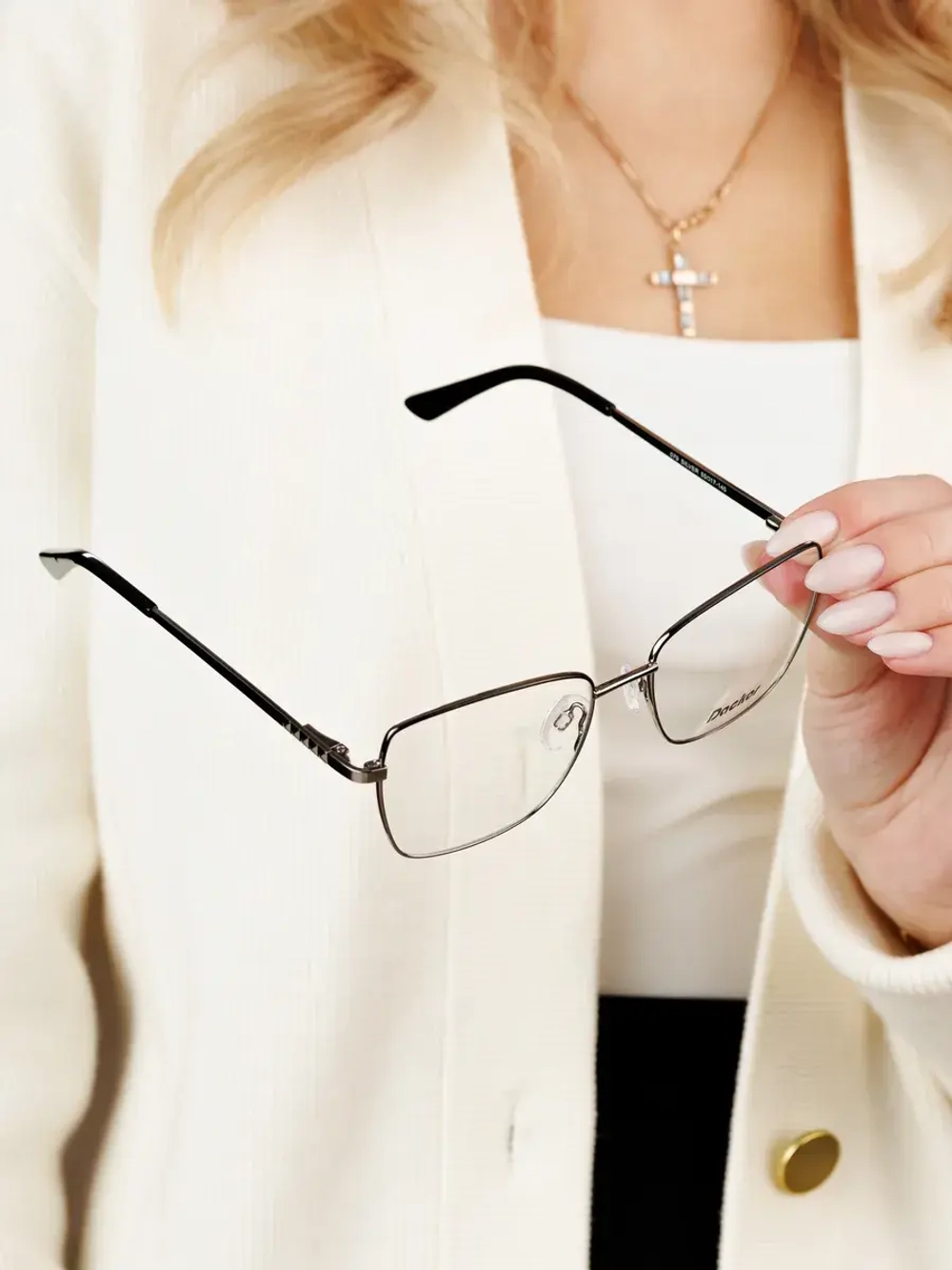 Оправа для очков для зрения металлическая брендовая