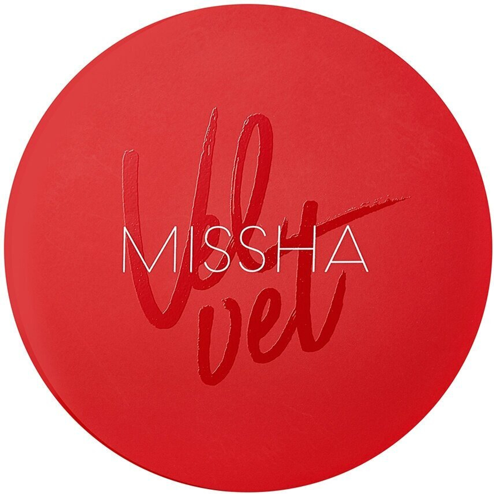 Тональный кушон с матовым финишем.  Missha Тон 23 Velvet Finish Cushion SPF50+ PA+++№23 15 гр.