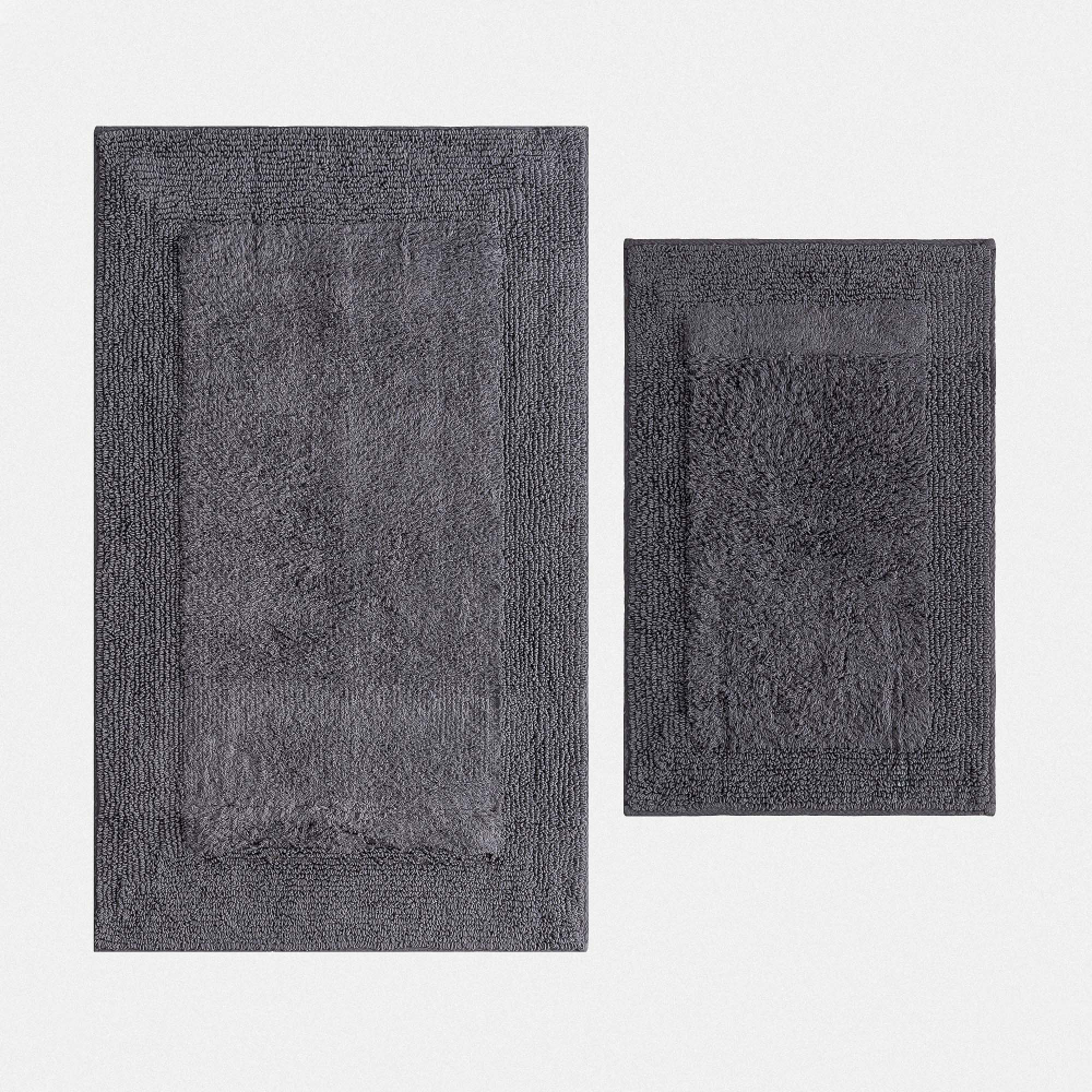Набор из двух ковриков для ванной Petra | серый