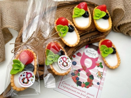 Мини-мыло «Клубничка со сливками»