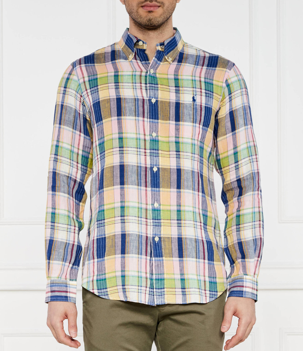 Льняная рубашка POLO RALPH LAUREN - разноцветная(710937880)