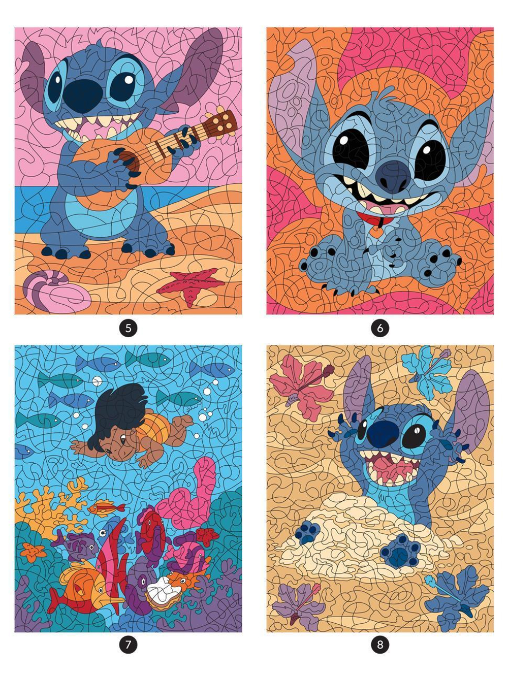 Hachette раскраска по номерам STITCH - Stitch à colorier - Vol. 2 - Disney