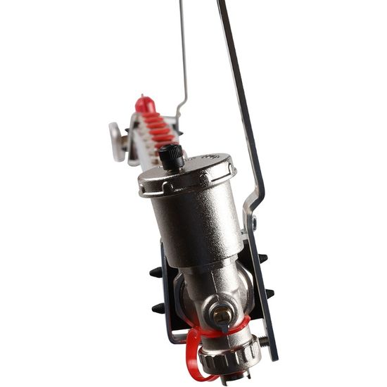 Коллектор Rommer 1"x3/4" на 11 контуров с запорными клапанами в сборе (нерж. сталь) RMS-3210-000011