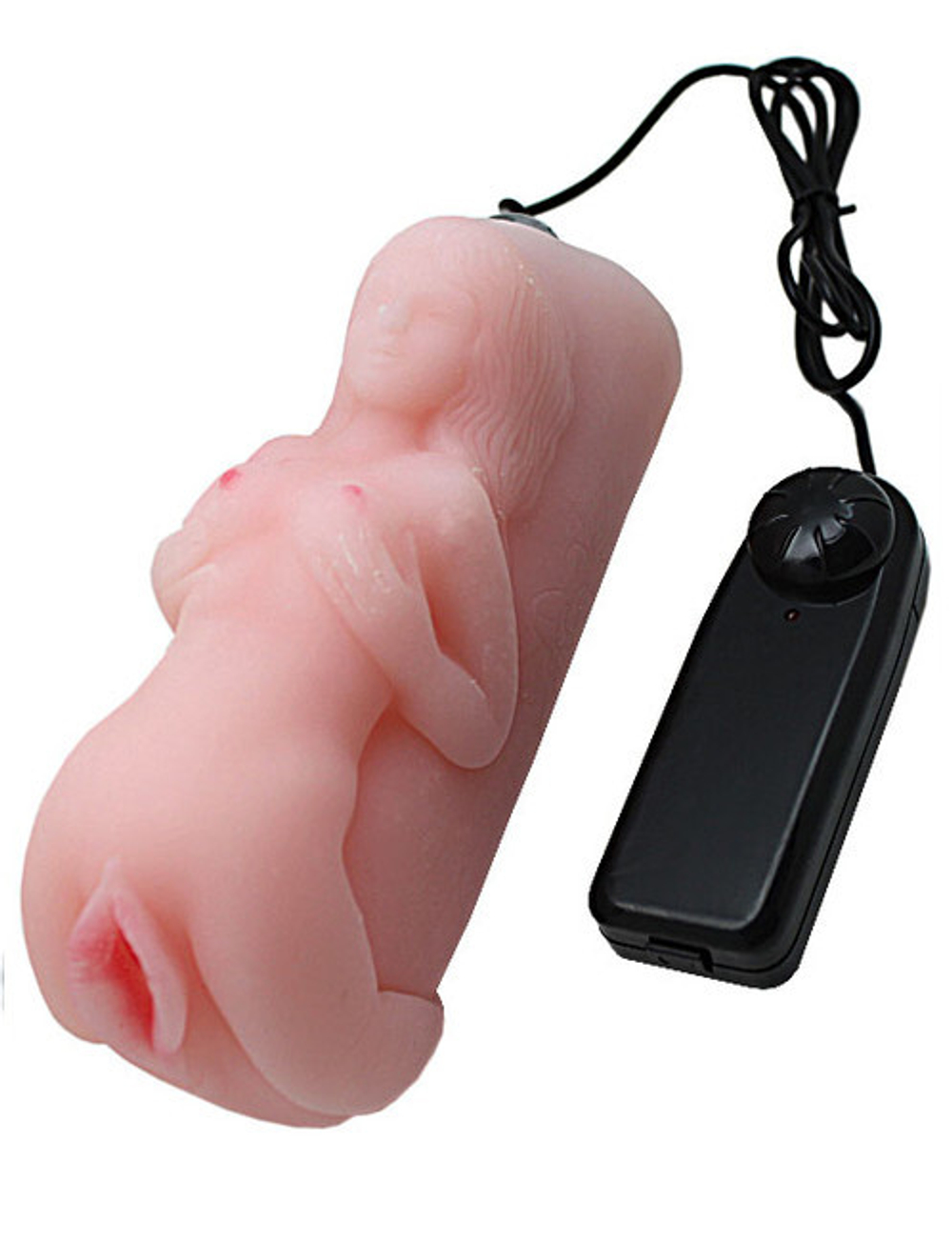 Мастурбатор Школьница в виде женского тела с вибрацией (Цвет: телесный)